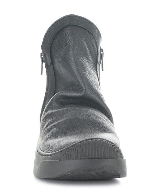 Softinos Gray Abil Platform Wedge Bootie
