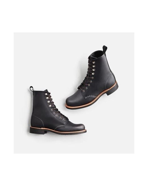Red Wing Black Silversmith Full Grain Leather Boot