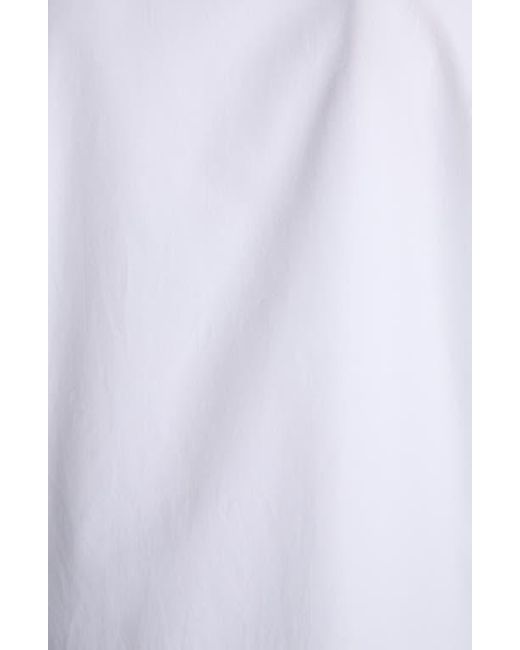 Alexander McQueen White Cotton Poplin Button-Up Shirt