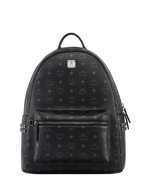 MCM Black Medium Stark Side Studs Backpack for men