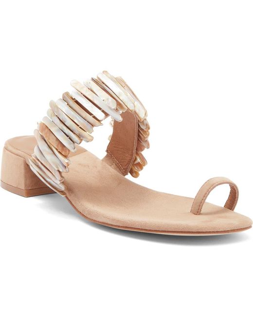 Jeffrey Campbell Metallic Undine Toe Loop Sandal