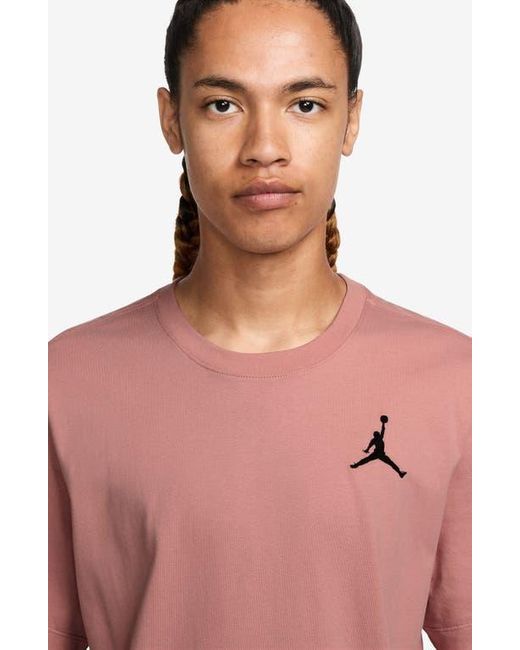 Nike Pink Jumpman Embroidered T-Shirt for men