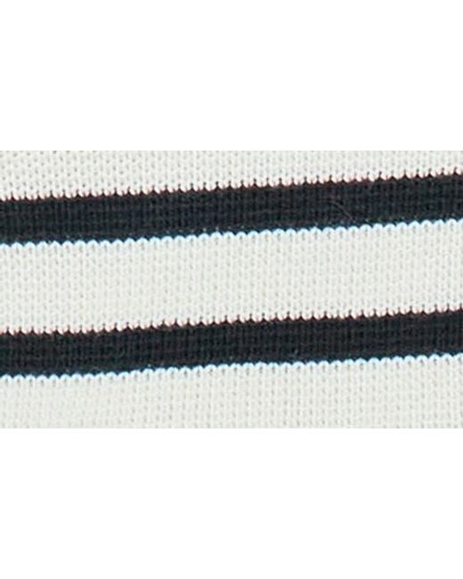 Endless Rose Black Stripe Collared Sweater