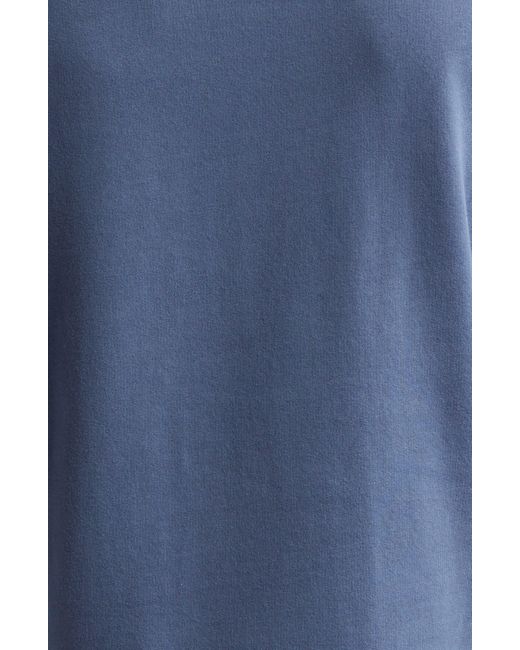 Sunspel Blue French Terry Crewneck Sweatshirt for men