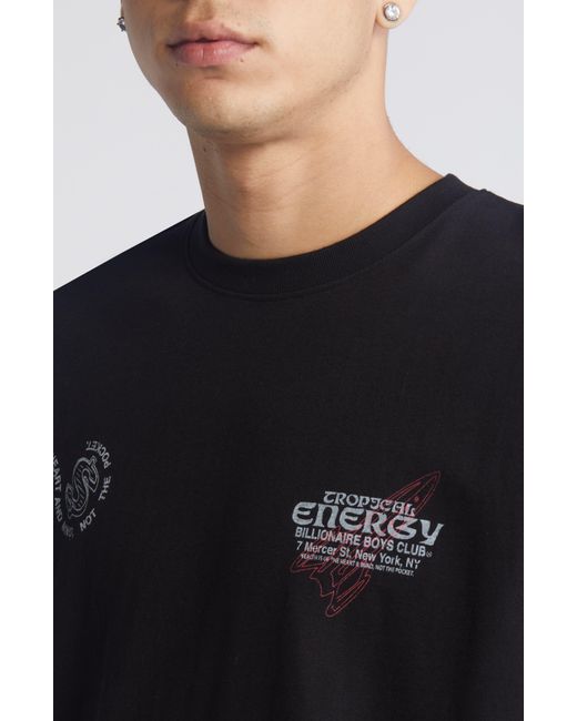 BBCICECREAM Black Energy Cotton Graphic T-shirt for men