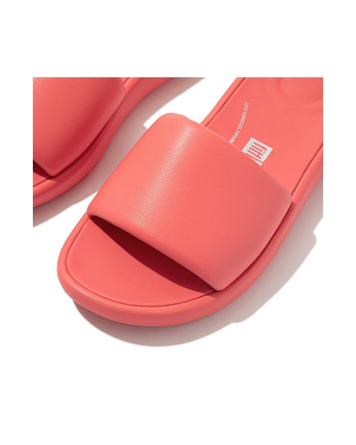 Fitflop Red Iqushion D-luxe Slide Sandal