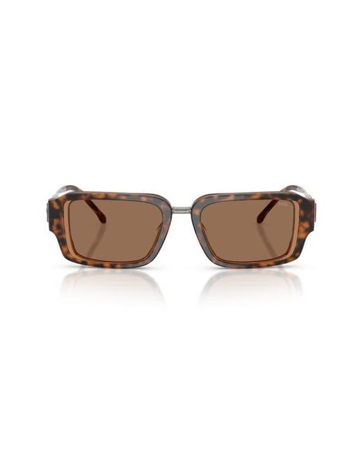 DIESEL Brown 52Mm Rectangular Sunglasses