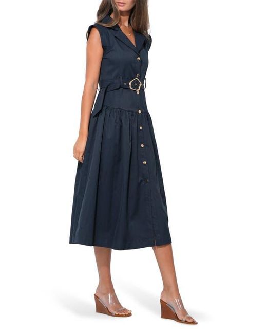 Adelyn Rae Blue Olivia Shirtdress