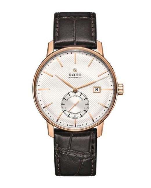 Rado Coupole Classic Automatic Leather Strap Watch 41Mm in Black for Men Lyst