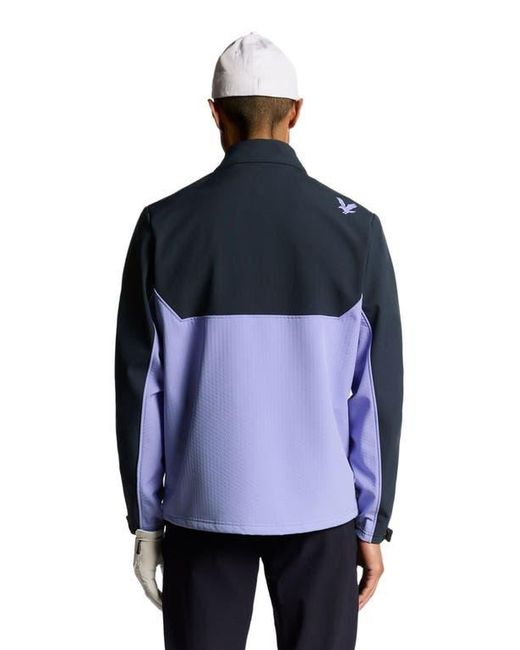 Lyle & Scott Blue Half Zip Windbreaker Jacket for men