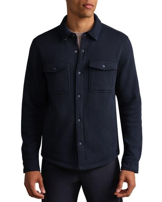 Rhone Blue Fleece Shacket for men
