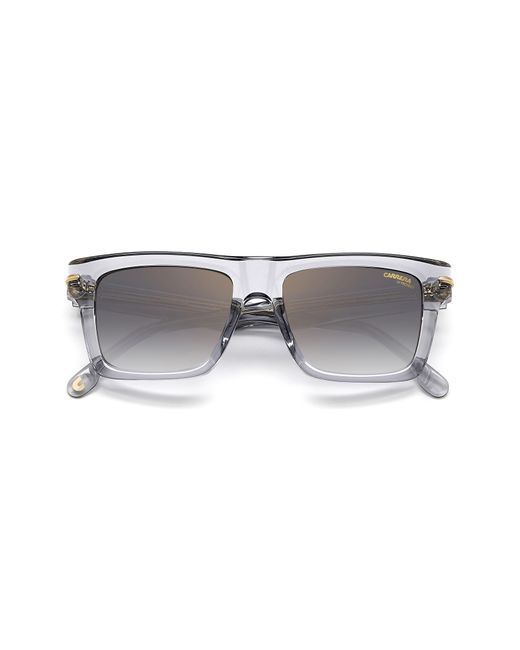 Carrera Gray 54mm Rectangular Sunglasses