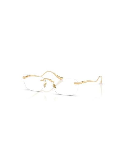 Ferrari Metallic 54Mm Rectangle Optical Glasses for men