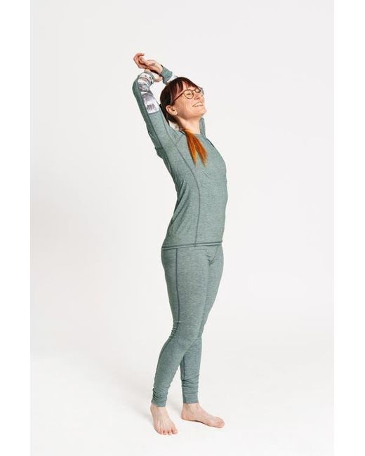 Alpine Fit Green Backcountry Base Layer Bottoms Curvy Fit