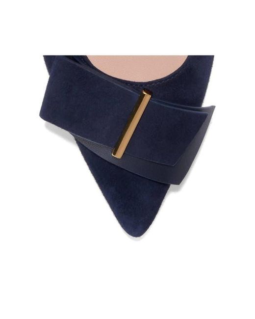 Cole Haan Blue Felicia Bow Pointed Toe Pump