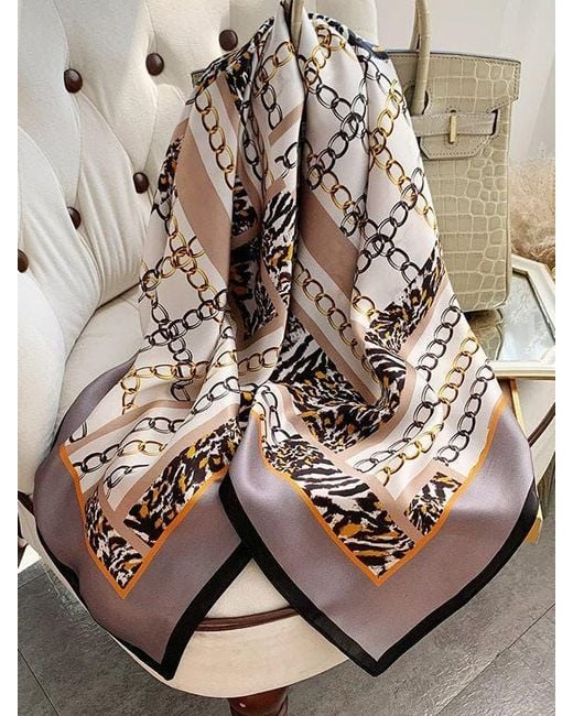 SILKSILKY Natural Silk Square Scarf