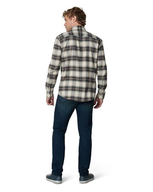 Joe's Jeans Gray Oliver Plaid Flannel Button-Up Shirt for men