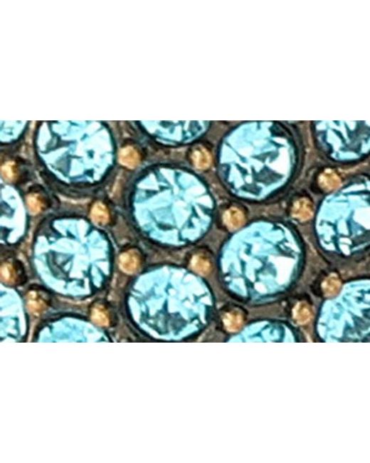 Kurt Geiger Green Pavé Crystal Dome Drop Earrings