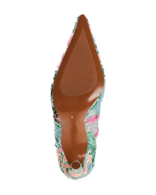Jeffrey Campbell Blue Good Sequin Pointed Toe Pump