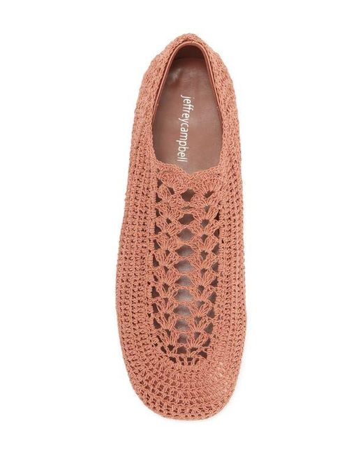 Jeffrey Campbell Pink Nantucket Crochet Flat