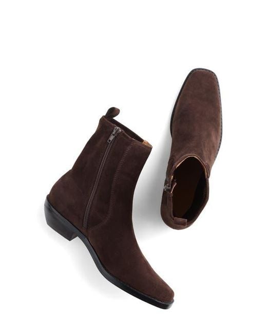 Madewell Brown The Idris Ankle Boot