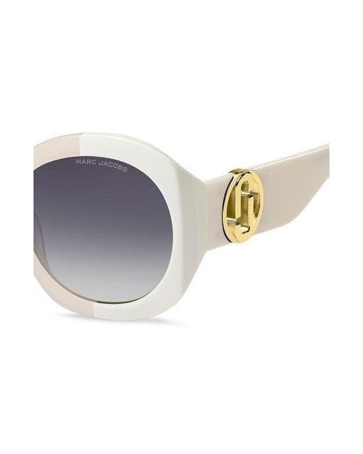 Marc Jacobs Blue 56Mm Gradient Rectangular Sunglasses