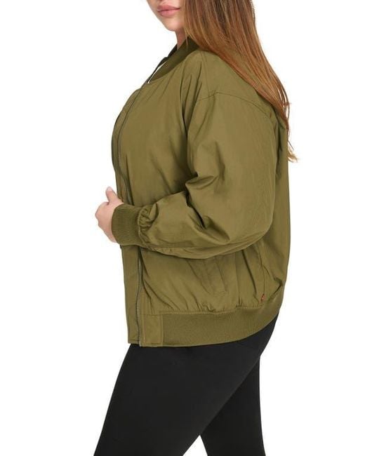 Levi's Green Relaxed Bomber Jacket