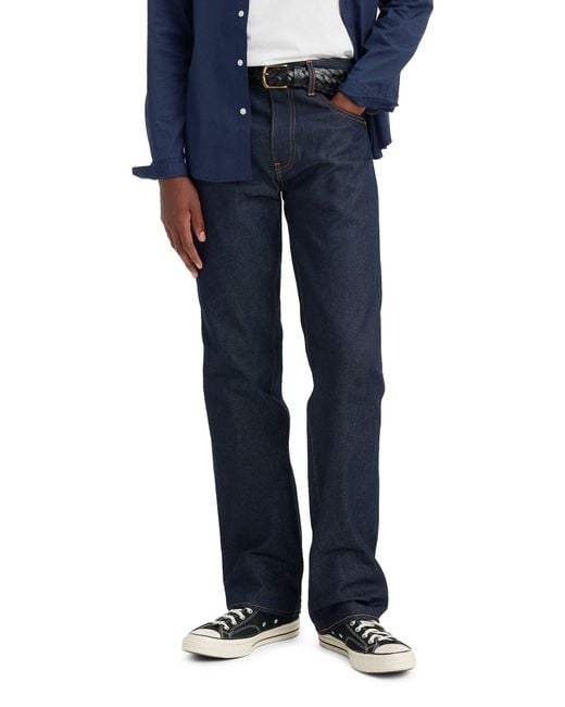 Levi's Blue 517 Bootcut Jeans for men
