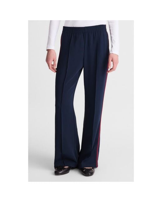 Madewell Blue Pull-On Bootcut Track Pants