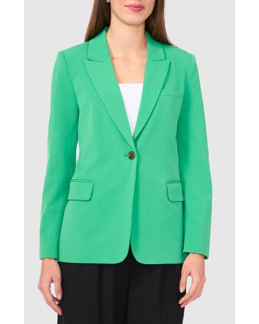 Halogen® Green Single Button Relaxed Blazer