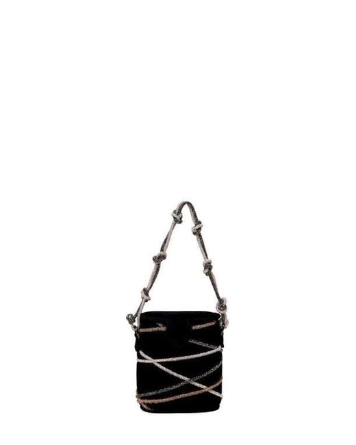 Simitri Black Mini Bucket Bag