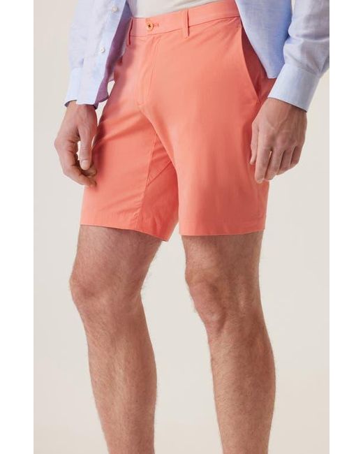 Dek Pink Galaxy Ultra 4X Stretch Twill Bermuda Shorts for men