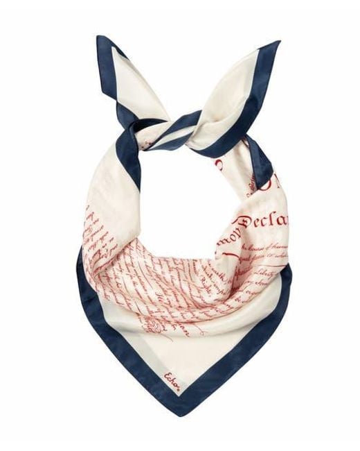 Echo Pink Declaration Of Independence Silk Square