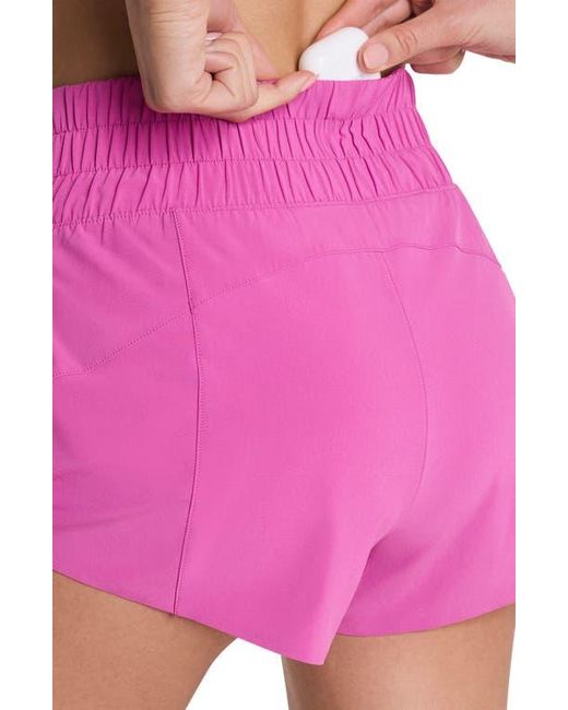 Spanx Pink Cinched Running Shorts
