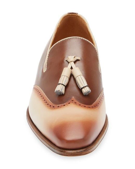 Mezlan Brown Jucar Wingtip Tassel Loafer for men