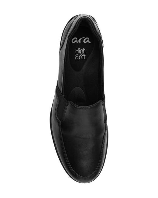 Ara Black Zen Wedge Loafer