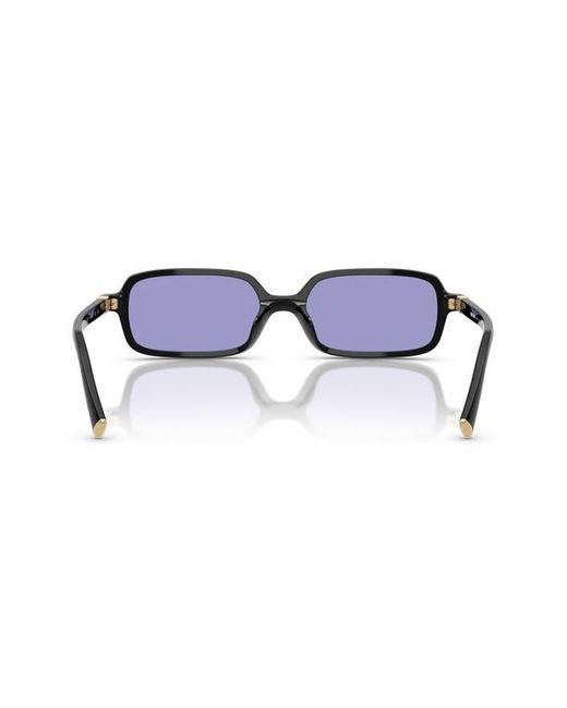 Miu Miu Blue 52Mm Rectangular Sunglasses