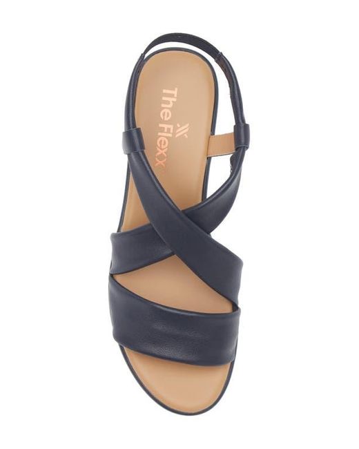 The Flexx Blue Scott Too Platform Wedge Sandal