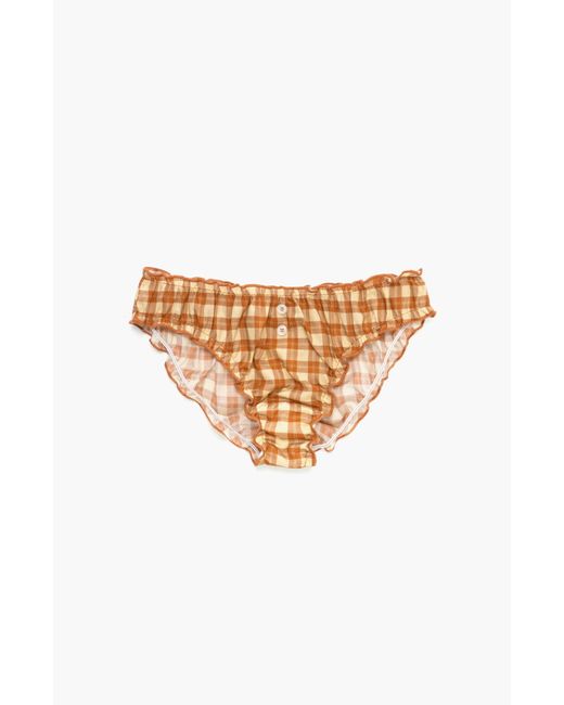 Oddli Natural Plaid Bloomers