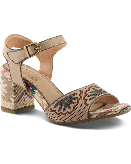 Spring Step Brown Sassyclass Ankle Strap Sandal