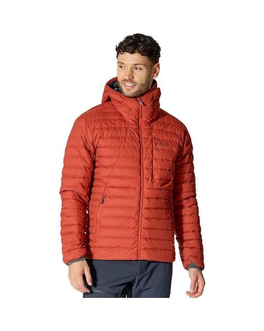 Rab Red Microlight Windstopper Hoodie for men