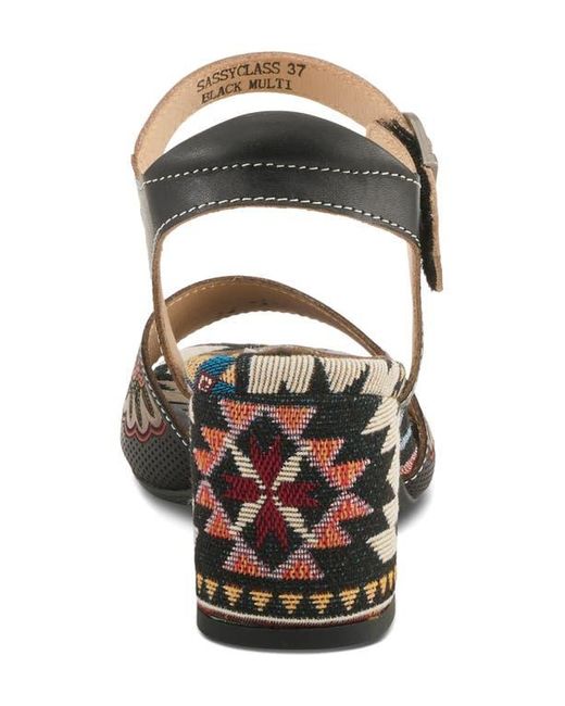 Spring Step Brown Sassyclass Ankle Strap Sandal