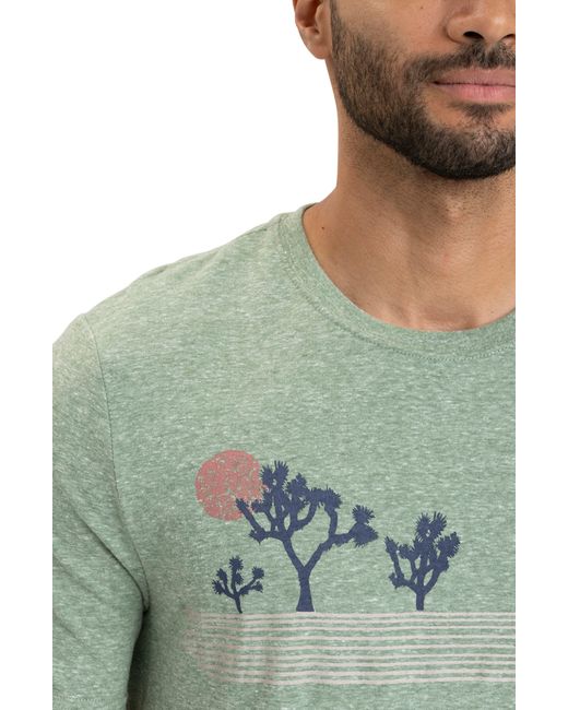 Threads For Thought Green Yucca Basin Triblend Graphic T-shirt for men