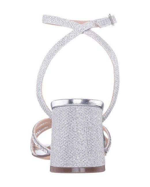 Nina White Bracha Ankle Strap Sandal