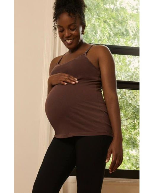 Motherhood Maternity Red Clip Down Nursing Tank Top Cami
