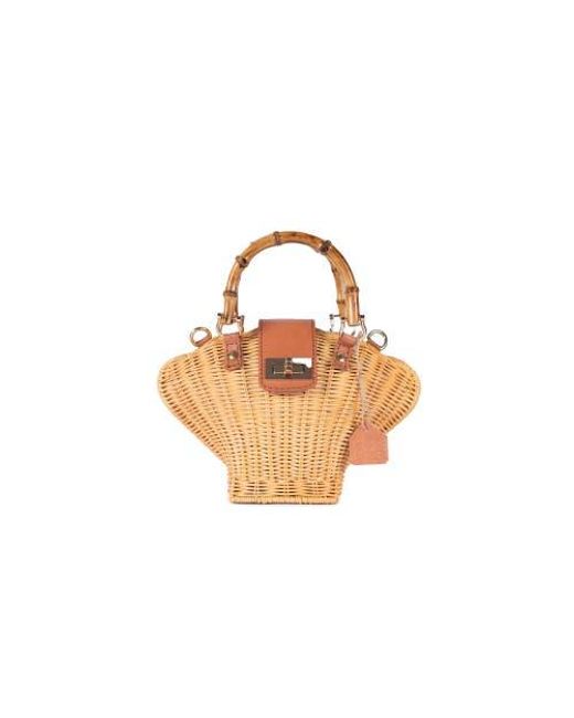 Jelavu Metallic Maree Rattan Handbag