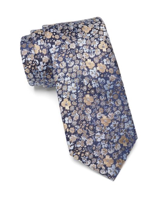 Nordstrom Blue Lonan Floral Silk Tie for men