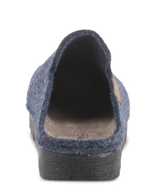 Flexus by Spring Step Blue Cloggish Mule