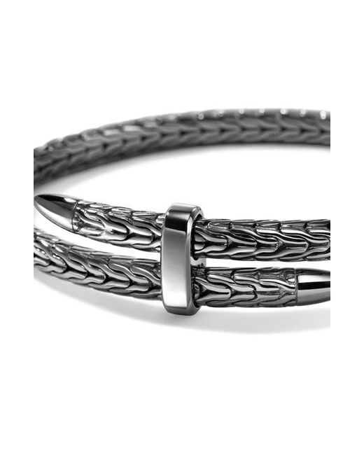 John Hardy Black Spear Pavé Flex Cuff for men