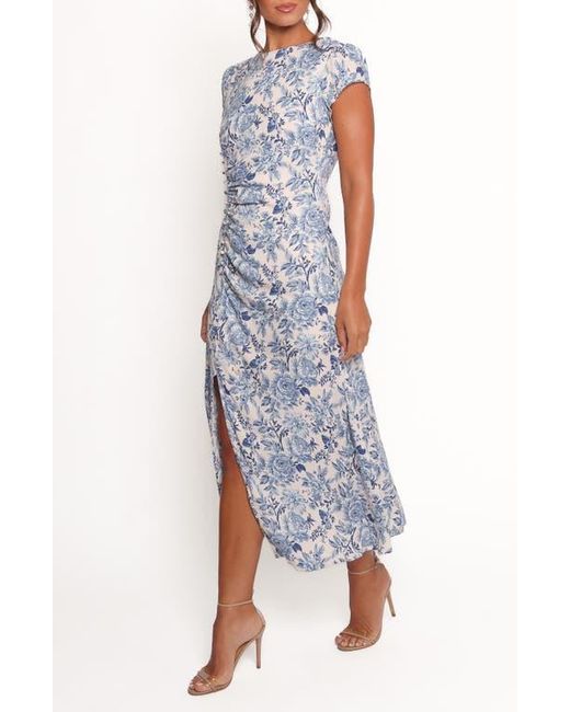 Petal & Pup Blue Lisbeth Floral Print Midi Dress